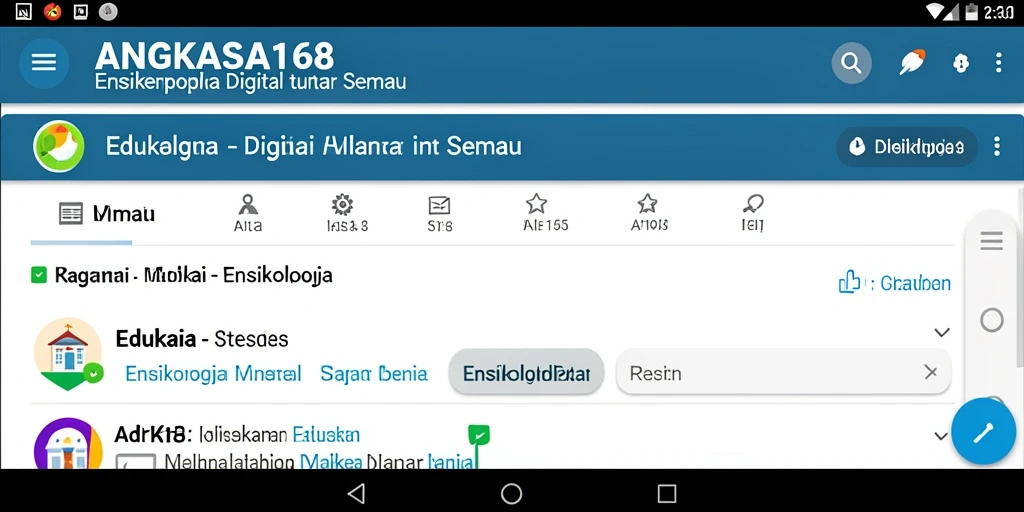Antarmuka aplikasi ANGKASA168 yang interaktif dan informatif.