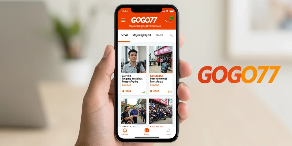 Tampilan antarmuka GOGO77 yang menarik dan mudah digunakan.