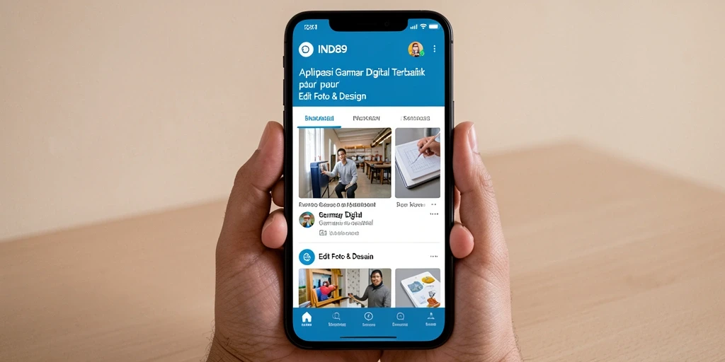 Antarmuka aplikasi IND89 dengan fitur pengeditan gambar yang lengkap.